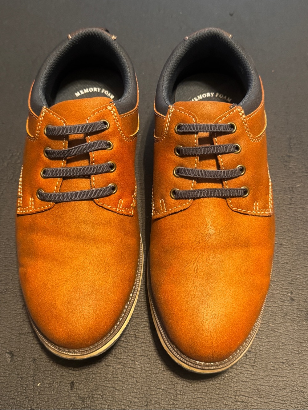 Sonoma Boys Lace-Up Oxfords in Tan Brown